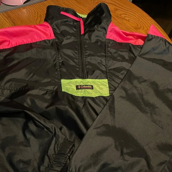 Columbia Sportswear Radial Sleeve Windbreaker Pullover Jacket Half Zip Mens L - Picture 1 of 3